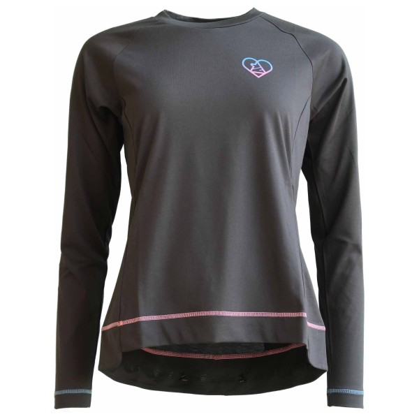 Zimtstern - Women's Pureflowz Eco Shirt L/S - Radtrikot Gr L grau/schwarz von zimtstern