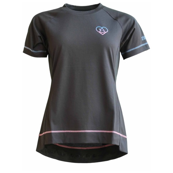 Zimtstern - Women's Pureflowz Eco Shirt S/S - Radtrikot Gr L grau von zimtstern