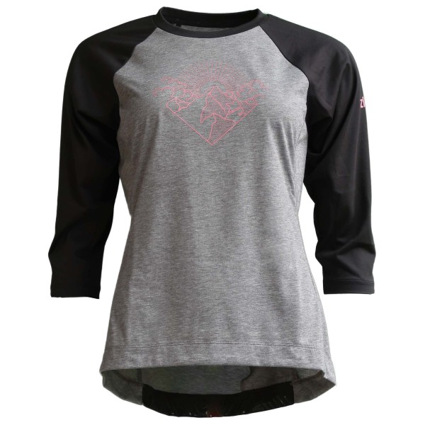 Zimtstern - Women's Pureflowz Shirt 3/4 - Radtrikot Gr L grau von zimtstern