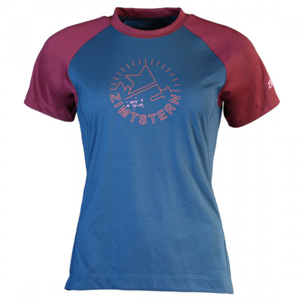 Zimtstern - Women's Pureflowz Shirt S/S - Radtrikot Gr L blau von zimtstern