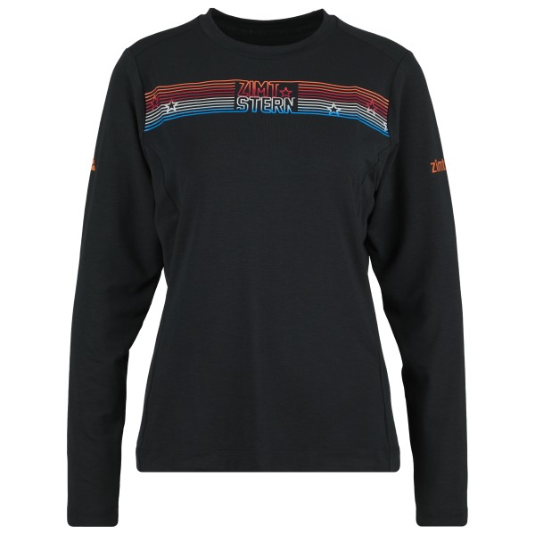 Zimtstern - Women's Trailflowz Shirt L/S - Longsleeve Gr S schwarz von zimtstern