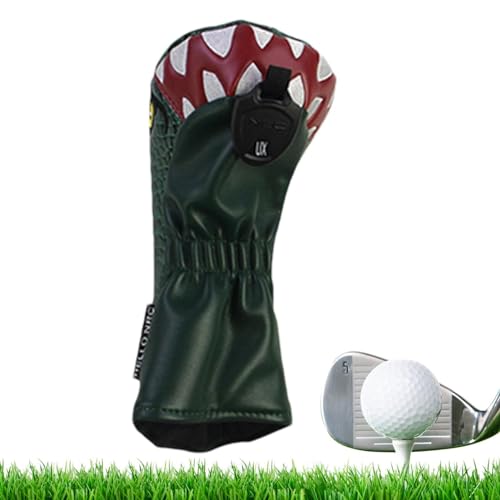 Animal Golf Club Head Covers,PU Leather Tyrannosaurus Rex Driver Covers - Golf Putter Head Covers Golf Club Headcover Golf Accessories Driver Protector Headcover Replacement von zwxqe
