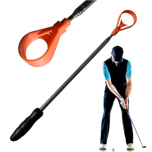 zwxqe Golfball-Sammler, Teleskop-Golfballfänger, Golf-Putterhalter, Golfball-Zubehör, Golf-Retriever-Werkzeug für Wasser und Büsche von zwxqe