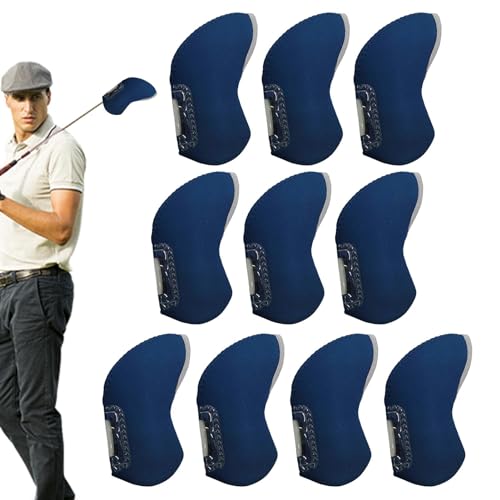 Golfschlägerhauben | Transparente Golfschlägerhauben – Golfschlägerhauben-Set, Eisenkopfabdeckung, Schlägerschutz für Männer und Frauen von zwxqe