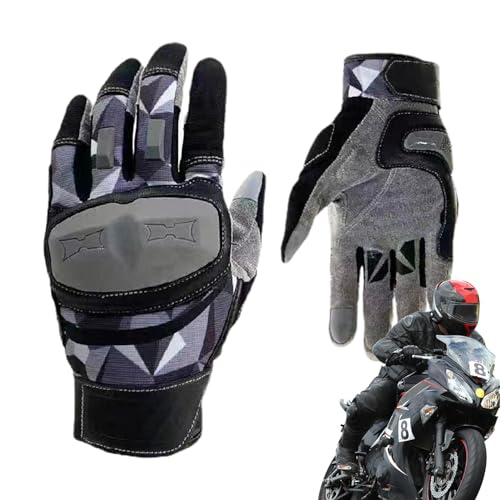 Handschuhe für Motorrad | Fahrradhandschuhe Motorradhandschuhe | Fahrradhandschuhe Vollfingerhandschuhe Atmungsaktive Reithandschuhe Touchscreen für Herren Damen von zwxqe