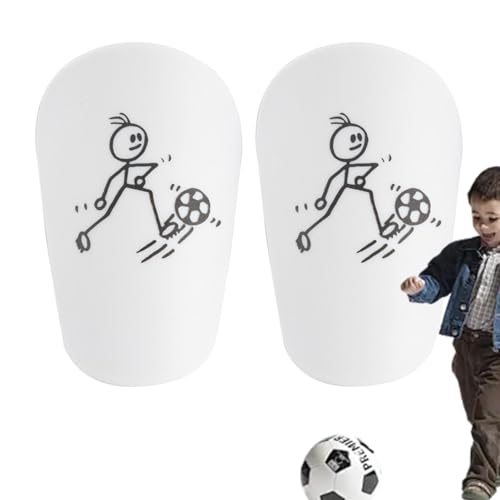 Schienbeinschoner Fußball – kleine Miniatur-Schienbeinschoner – atmungsaktives Schutzpolster für Fußballspielausrüstung, Kinder-Fußball-Schienbeinschoner von zwxqe
