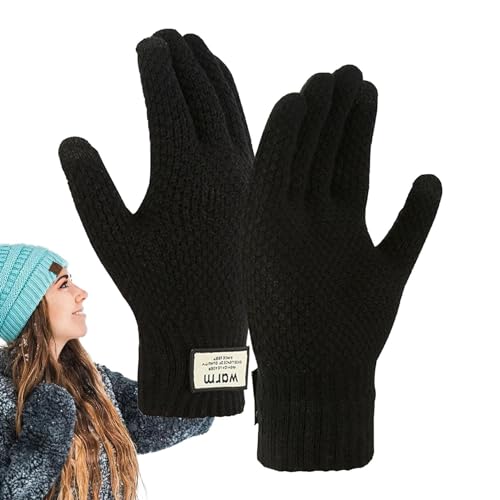 zwxqe Touchscreen Warme Handschuhe | Touchscreen Handschuhe für Damen und Herren | Elastische Sport Warm und Winddicht Winterhandschuhe für Gartenarbeit, Skifahren, Fahren von zwxqe