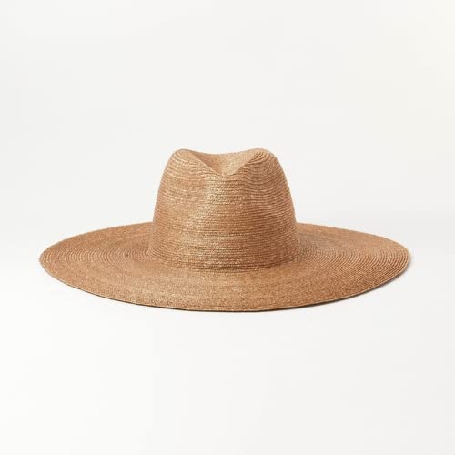 zzwllong Eleganter Hut für Männer und Frauen mit breiter Krempe und feinem Stroh, faltbar, Sommer-Strand-Panama-Sonnenhut von zzwllong
